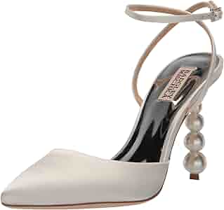 BADGLEY MISCHKA アイボリー ハイヒール Amazon.com | Badgley Mischka Women's Indie Pump, Soft White